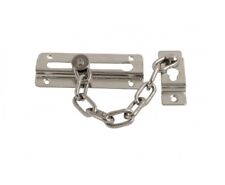 STRONG SECURITY DOOR CHAIN+SCREWS HEAVY DUTY SOLID STEEL Safety Guard Lock Catch