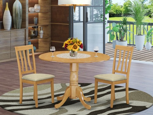 3pc dinette round - , pedestal