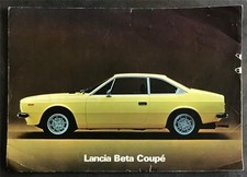 LANCIA BETA COUPE Car LF Sales Brochure c1976 #88795784
