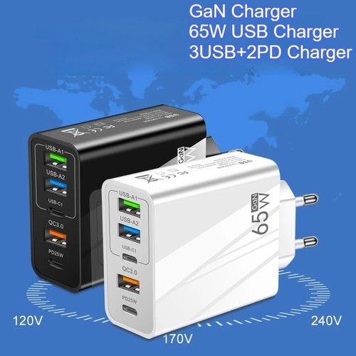 65w usb fast charger qc3 - fast,