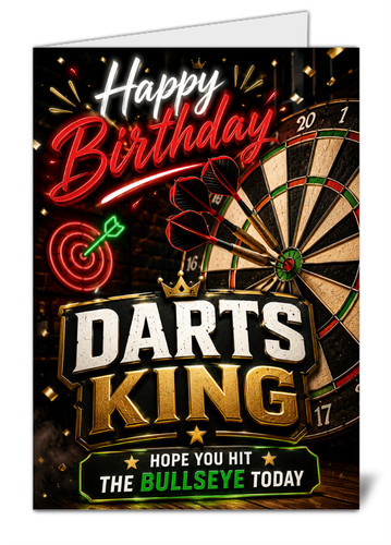 Happy birthday darts king - darts,