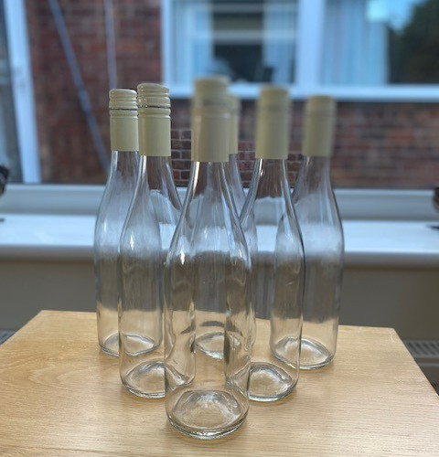 75cl empty clear glass - empty,