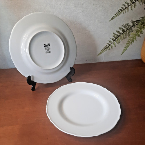 Ikea 13781 white scalloped - x,
