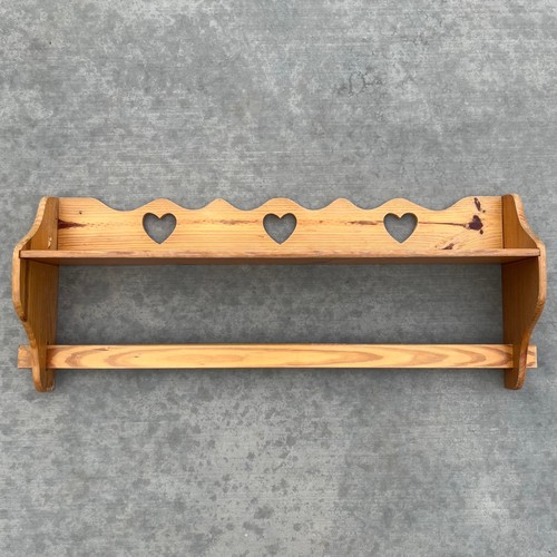 Vintage pine wood - vintage, heart