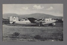 SKYWAYS OF LONDON AVRO YORK ROME CIAMPINO AIRPORT VINTAGE AIRLINE POSTCARD 