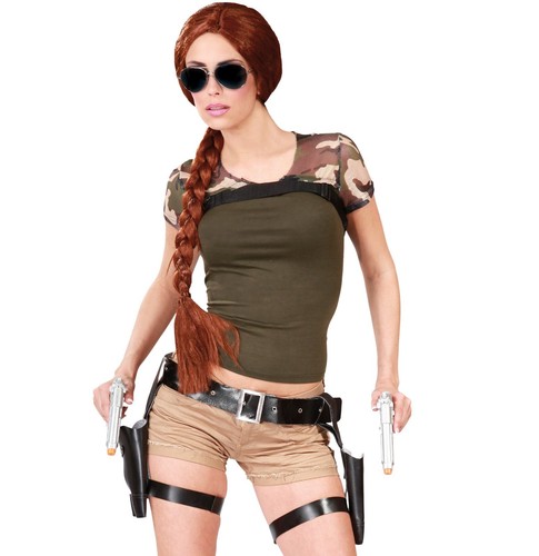 Black dual gun - holster, belt