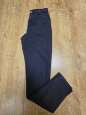 Next Boys Blue Navy Chino Trousers Elastic Waist Skinny Fit Size 14 Years Used