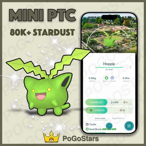 Pokémon ptc shiny hoppip - shiny,