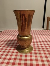 40cm High Solid Brass Vase
