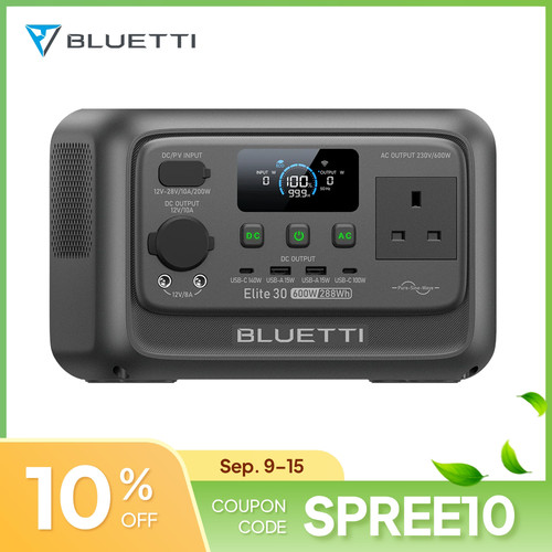 Bluetti elite 288wh 600w - v2,