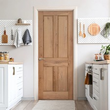 B-Grade Internal Fully Finished Rustic Oak Victorian 4 Panel Door