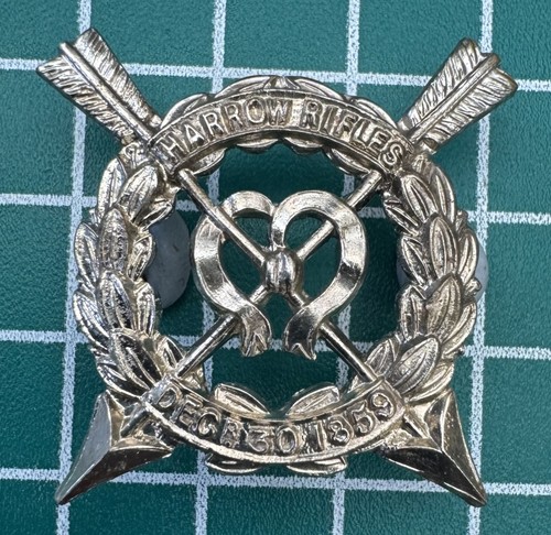 Harrow school otc cap badge - otc,