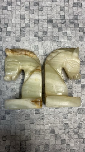 Vintage hand carved - onyx, horse