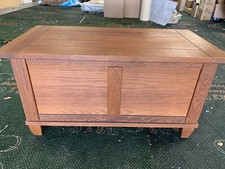 Marks & Spencer M&S Hemsley Ottoman or Storage Trunk, solid oak, VGC