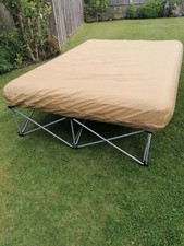 Double size  Folding Spare Bed /Campbed inc base and blow up mattress set 