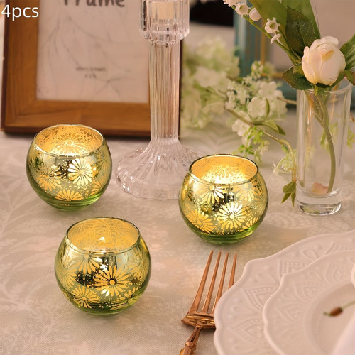 Set glass votive tealight - glass,