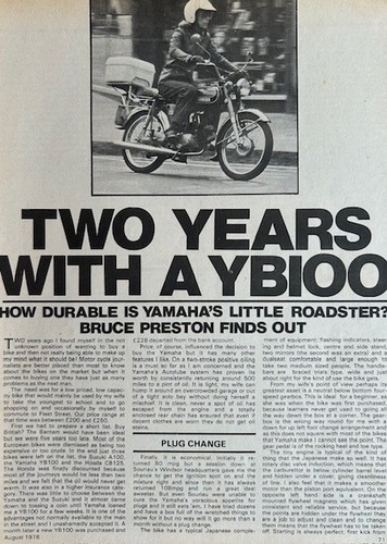 Yamaha yb100 original 1976 - -,