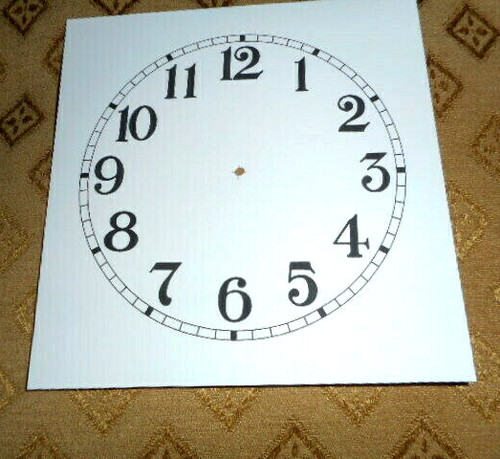 Clock dial face paper card - face,