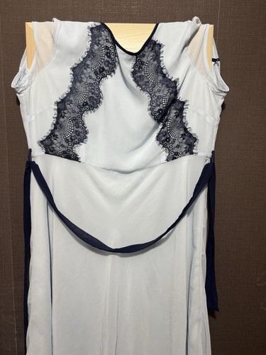 Lace trimmed satin - slip, dress