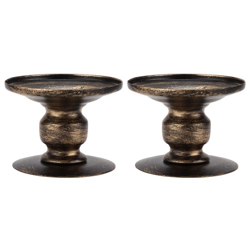 2pcs candle holders iron - 2pcs,