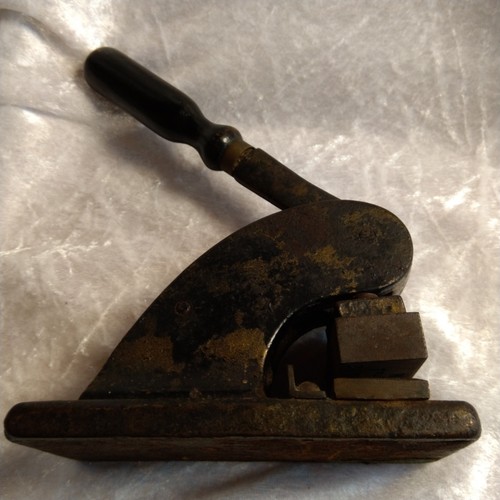 Antique cast iron embossing - antique,