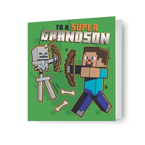 Minecraft grandson birthday - minecraft,