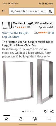 Hairpin leg metal table - hairpin,