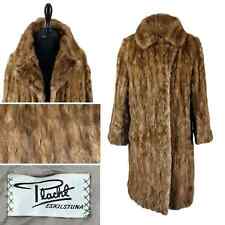 Women/Men’s Genuine Brown Sheared Mink Fur Coat High Quality Long Hair Mink coat