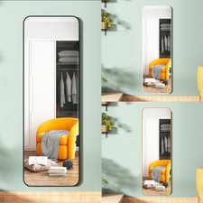 Tall Full Length Wall Dressing Mirror Glass Make-up Mirrors Metal Framed Bedroom