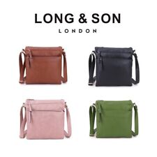 LONG&SON Women CrossBody Shoulder Strap Messenger Bag 10 Colours Holiday School