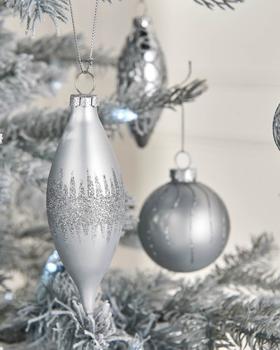 Christmas silver glass - christmas,
