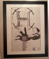 STIFF LITTLE FINGERS*Tour*1981*ORIGINAL*POSTER*AD*QUALITY*FRAMED*FAST WORLD SHIP