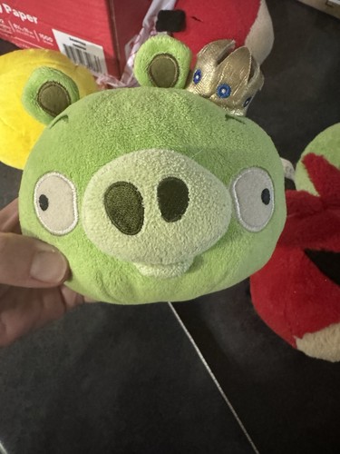 Angry birds king - angry, green