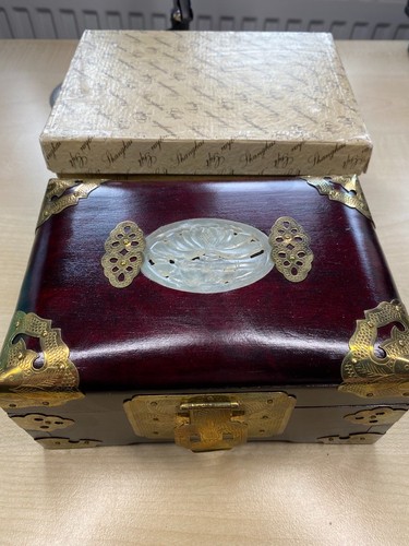 Vintage chinese rosewood brass - chinese,