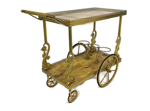 Bar cart hollywood regency - hollywood,