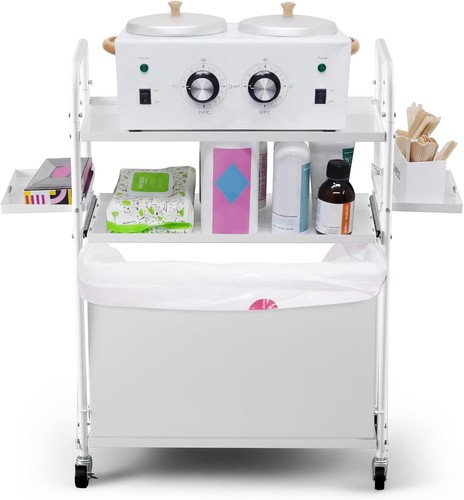 Foldable waxing cart trolley - cart,