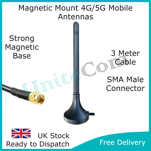 Magnetic mount antenna - 4g/5g,
