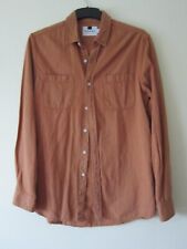 TOPMAN SIZE M MENS SHIRT BUTTON UP TOP MEDIUM MUSTARD YELLOW SMART OFFICE WORK