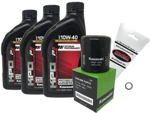Kawasaki oem oil change - oem,