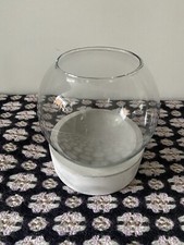 Glass Globe Terrarium Planter with base stand vase gold fish bowl plant flower