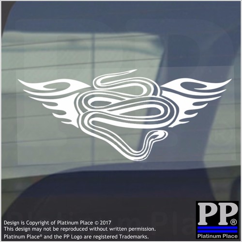 Snake flame vinyl - stickers, car