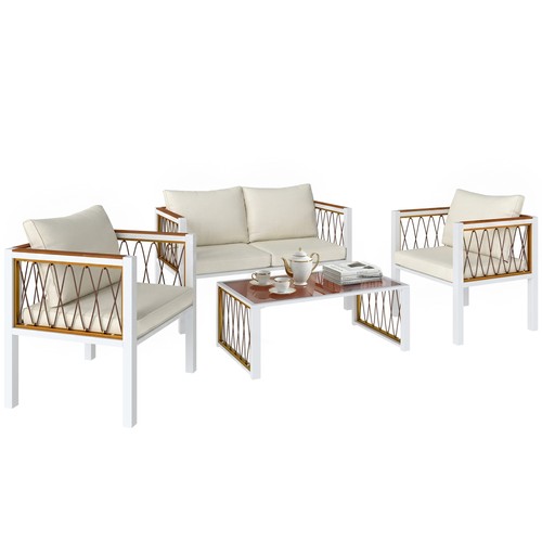 Piece rattan garden - 4,