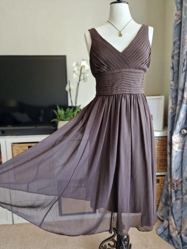 Linea chocolate brown chiffon - linea,