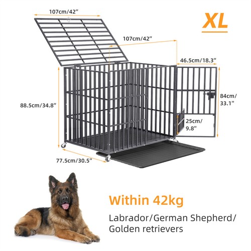 Dog cage pet - metal, heavy