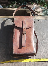 Vintage Brown Leather Magazine Cartridge Holder WWII ?