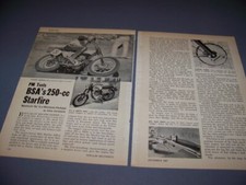 VINTAGE..1967 BSA 250 CC STARFIRE..HISTORY/PHOTOS/DETAILS/S[ECS...RARE! (696U)