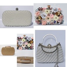 ✨ Vintage Women’s Evening Clutch Bag – Designer Crystal Handbag for Wedding, Pro