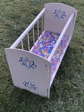 Vintage 1960s Dolls Cot/Rocker