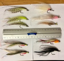 10 Bonefish Clouser /Deceiver various Flies for Saltwater Fly Fishing