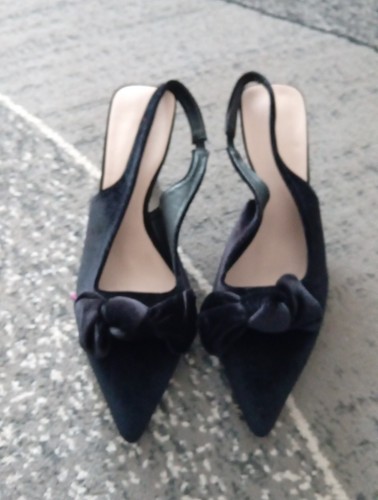 Ladies black velvet - ladies, back